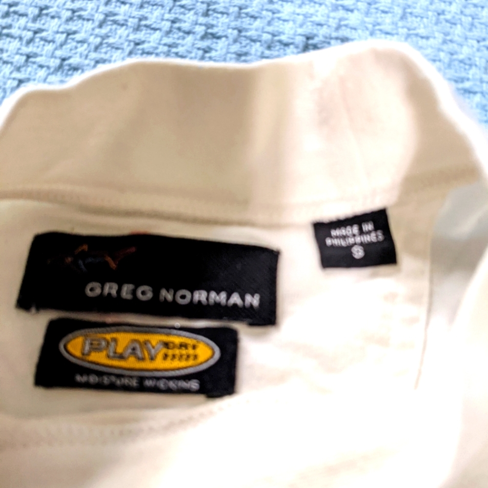 Mock neck white t shirt